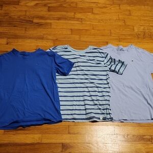 Tommy Hilfiger Blue and Striped T-Shirt Trio